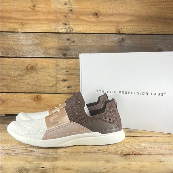 APL Men's Techloom Bliss Sneakers - Metallic Chocolate/Almond/Ivory - 13 - NIB - Picture 1 of 8